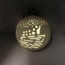 Load image into Gallery viewer, LED Ceramic Glowworm Cave Bauble Decoration