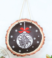 Load image into Gallery viewer, Wood Slice Ornaments