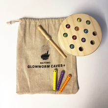 Load image into Gallery viewer, Glowworm Catching Magnetic Toy - 14pce