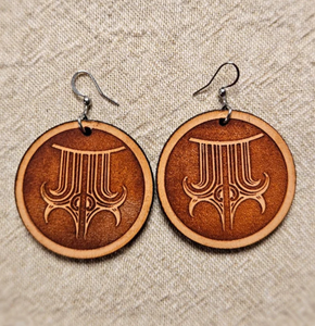 Kauae - Tan Earrings