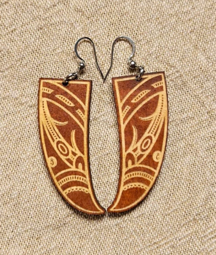 Wheku - Brown Earrings