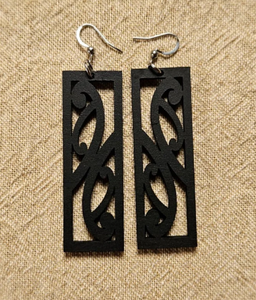 Korua - Black Earrings