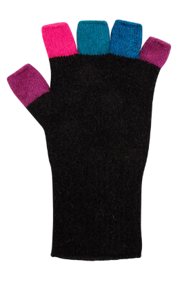 Multicolour Womens Fingerless Glove NX812