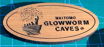 WGC Oval Wooden Magnet