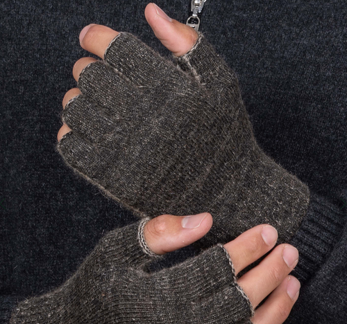 NW5041 - Fingerless Glove Black Marl