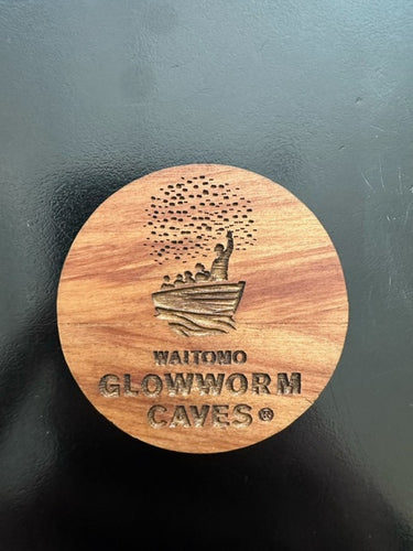 WGC Round Wooden Magnet