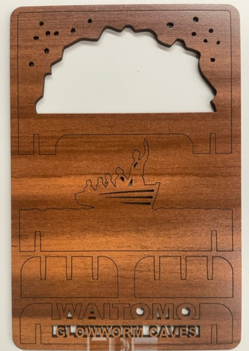 A5 Waitomo Glowworm caves - wood