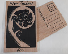 Load image into Gallery viewer, On1/45 Koru Wooden Postcard