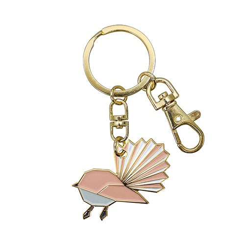 Key Ring Geometric Fantail