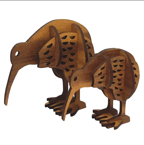 F/P ST Kiwi - wood - Large – Waitomo Glowworm Cave Online Gift Shop