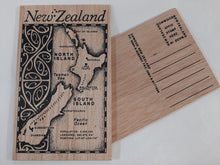 Load image into Gallery viewer, On1/1 Nz Map Wooden Postcard