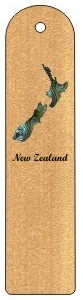 Nz Map Paua Bookmark