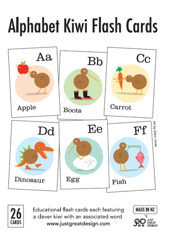 Alphabet Kiwi Flash Cards