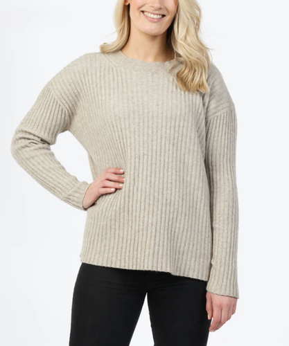 Ribbed Relaxed Sweater Natural - NB862