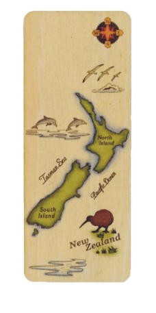 BABM109 Bookmark NZ Map
