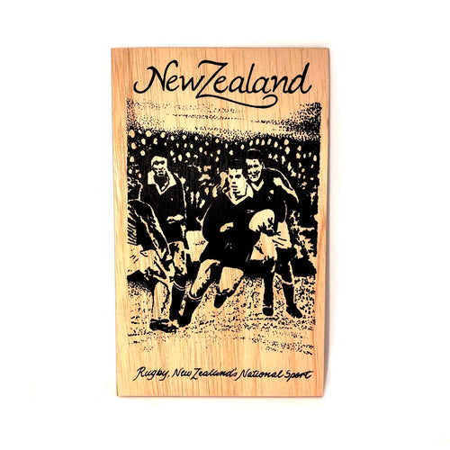 On1/31 Rugby Wooden Postcard