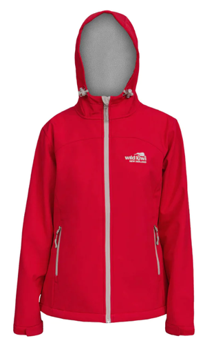 Womans Hooded Soft Shell Jacket WGC - Red