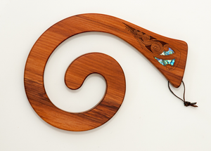 Kauri Koru Single Tablemat - Paua Inlay