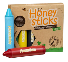 Load image into Gallery viewer, Honeysticks Long Crayons 6pk