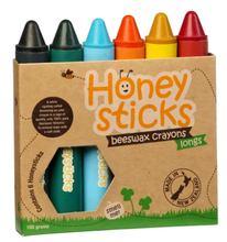 Load image into Gallery viewer, Honeysticks Long Crayons 6pk