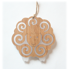 Load image into Gallery viewer, Bamboo Ornament - Sheep
